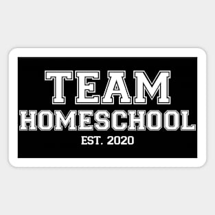 Team Homeschool 2020 White Magnet